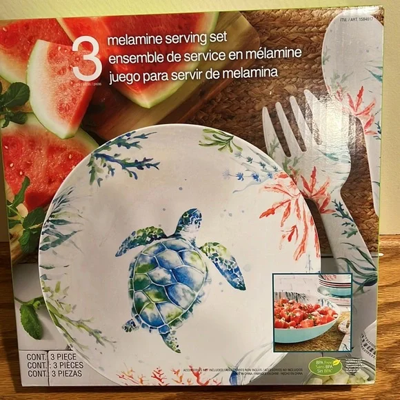 New Melamine a Large Serving set of 3 - Picture 3 of 8